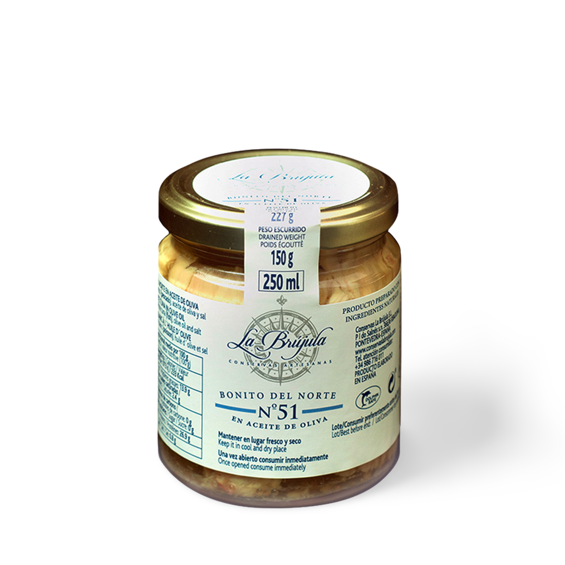 La Brújula N51 White Tuna In Olive Oil 1