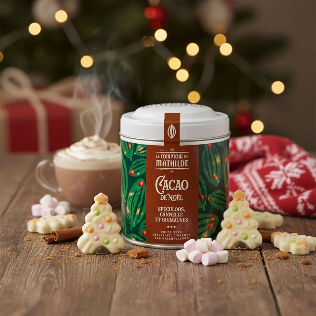 Comptoir de Mathilde Christmas Cocoa With Speculoos, Cinnamon and Marshmallows 1