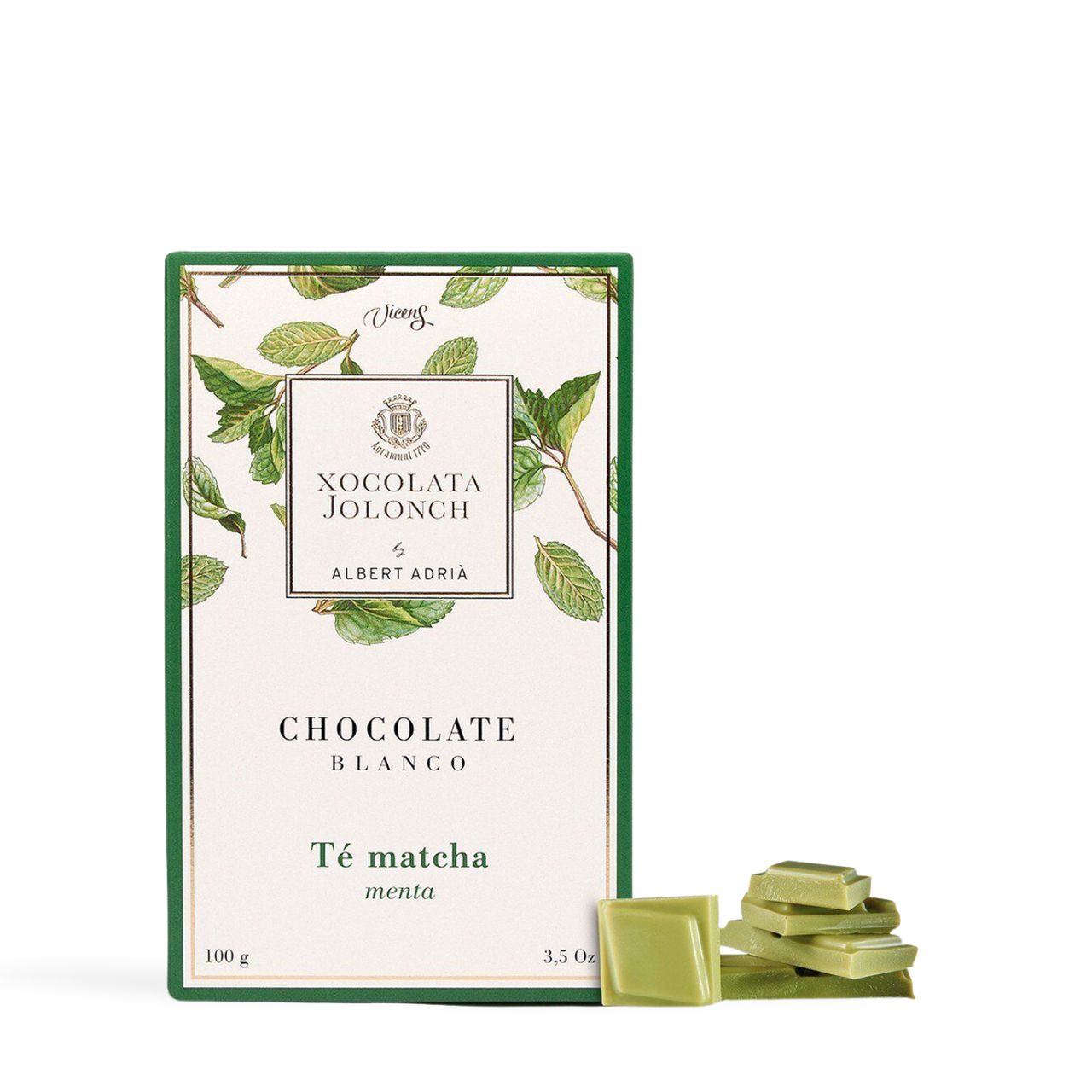 Jolonch White Chocolate With Matcha & Mint Aa Vicens