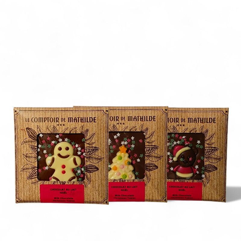 Comptoir de Mathilde Christmas Milk Chocolate Tablette 1