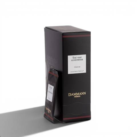 Dammann Frères Enveloped Tea Bags - Thé Vert Gunpowder