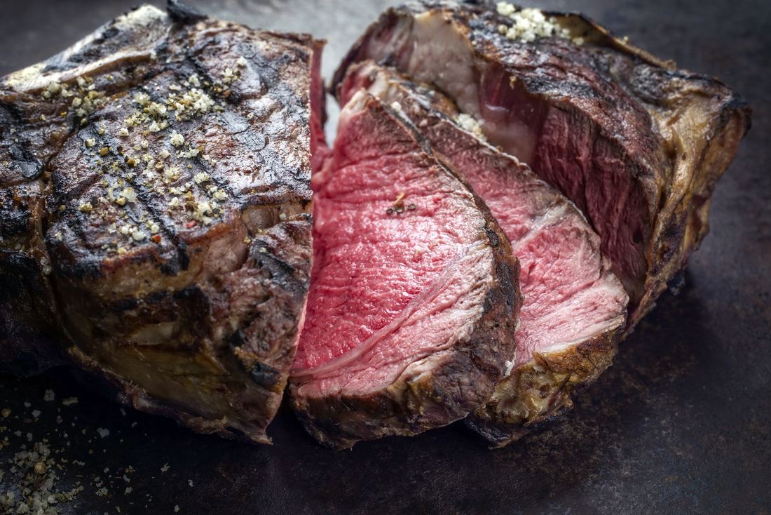 La Côte de Bœuf - 2" Thick Bone-In Ribeye French Charolais Beef (Frozen) thumbnail 4