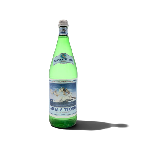 Santa Vittoria Sparkling Mineral Water 1L Glass Bottle