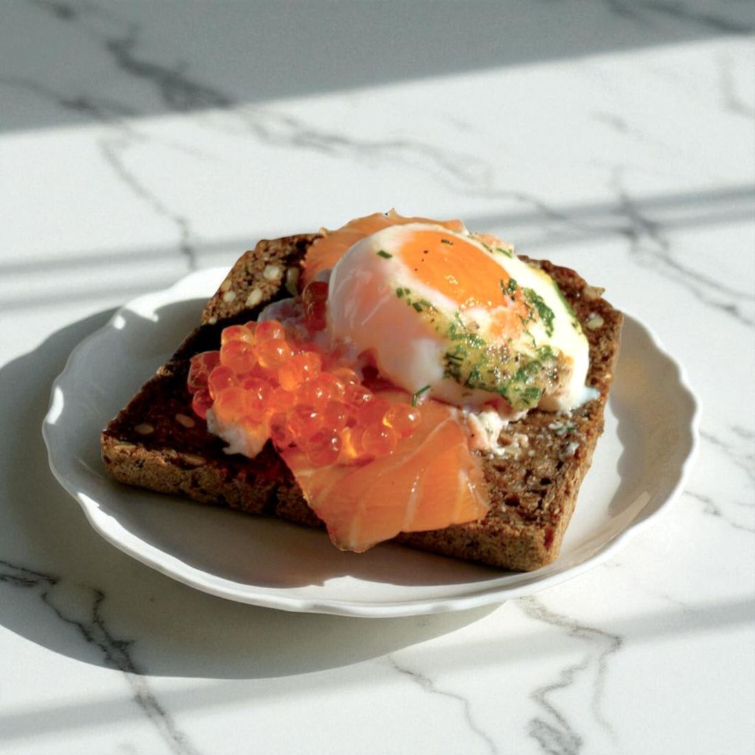 Breakfast Smoked Salmon & Roe Toast Kit thumbnail 2