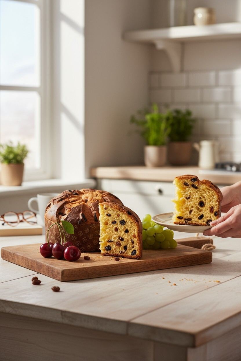 Loison Panettone Amarena – Panettone with Candied Black Cherries 1