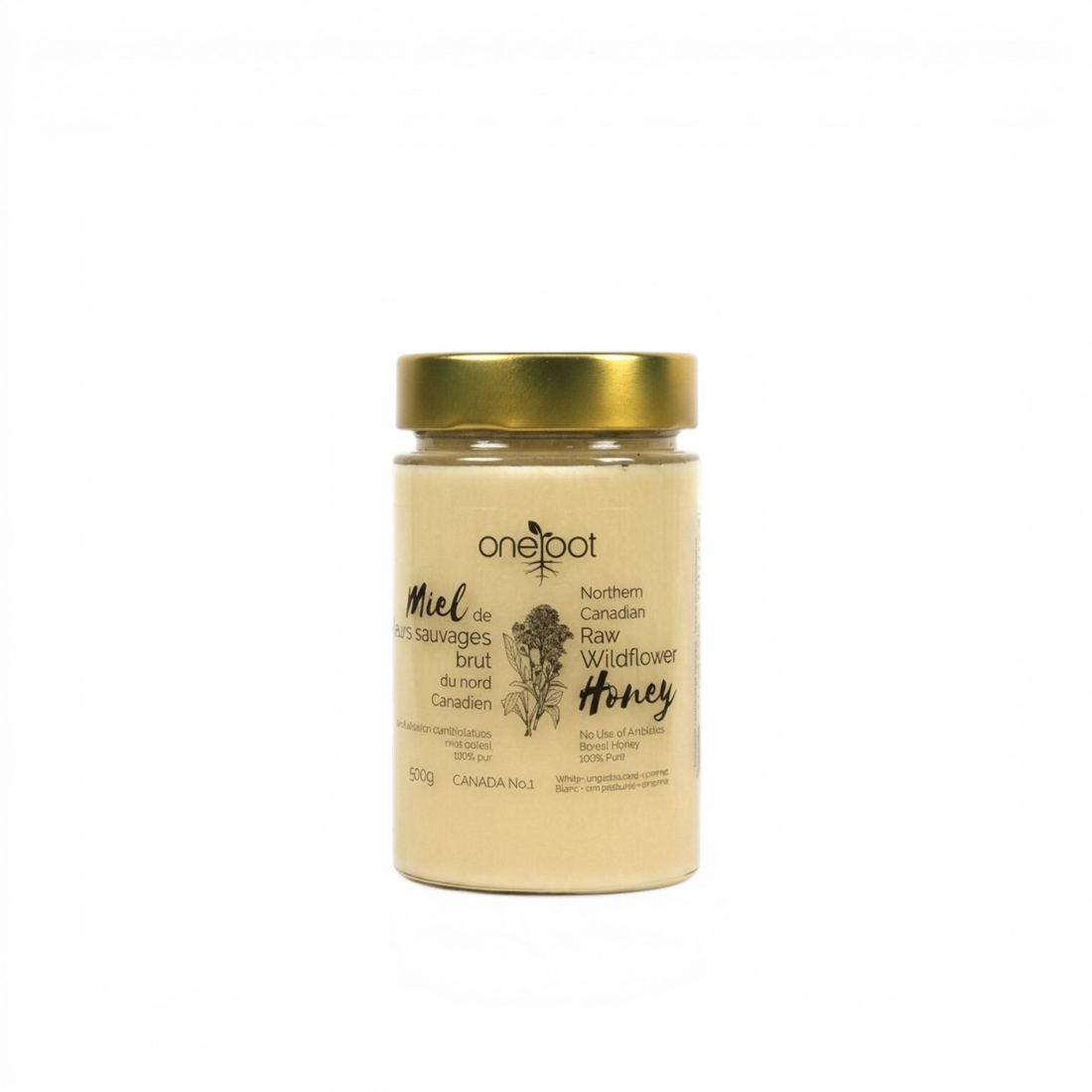 OneRoot Nothern Canadian Raw Wildflower Honey 1