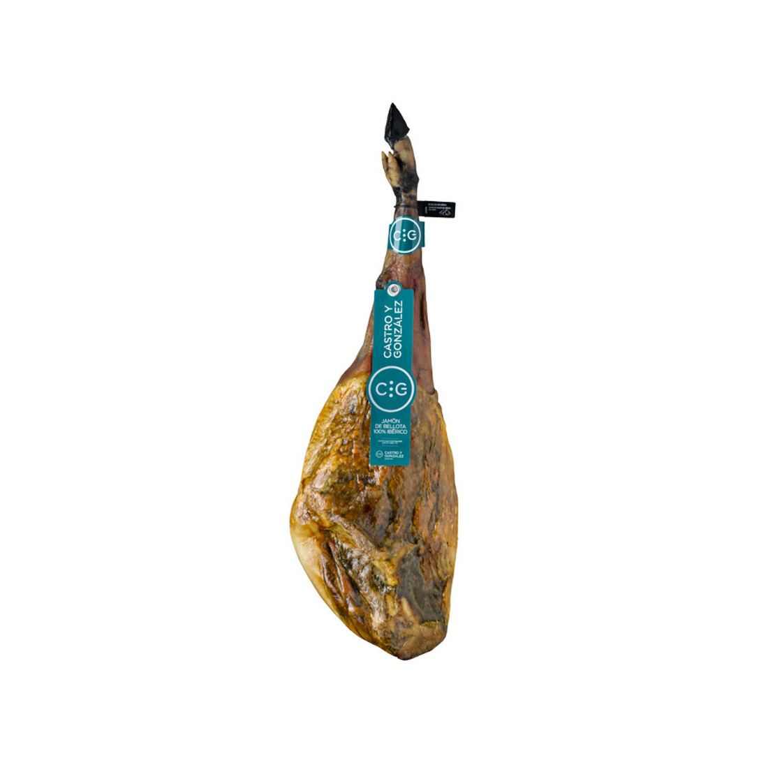 Castro y Gonzales Jamon 100% Iberico Bellota Bone in 1