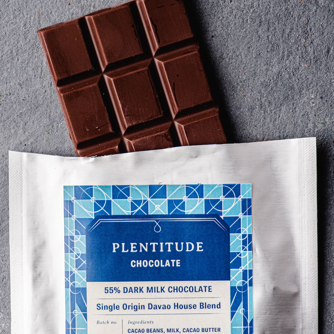 Plentitude Chocolate 55% Dark Milk Chocolate 1
