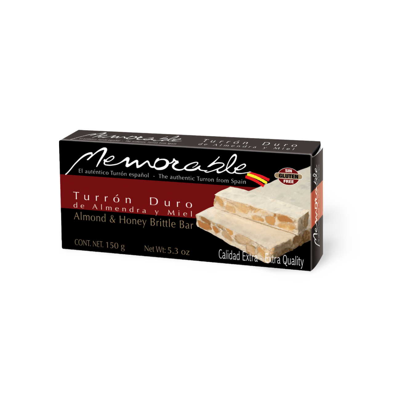 Memorable Turrón Duro Crunchy Almond Turron