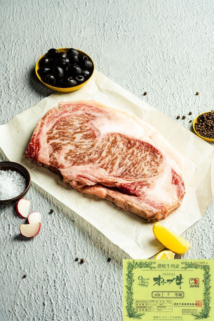 A5 Japanese Olive Wagyu Striploin Steak thumbnail 2