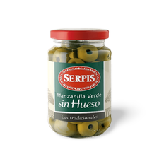 Serpis Manzanilla Green Pitted Olives