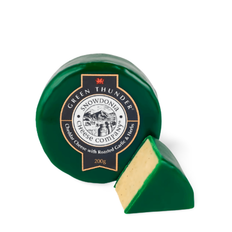 Snowdonia Green Thunder Cheddar Cheese with Roasted Garlic & Herbs