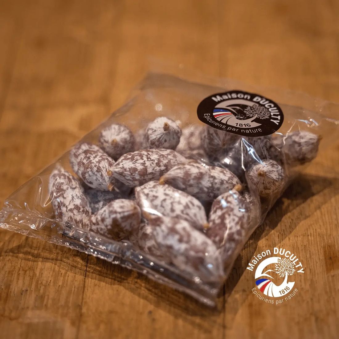 Grignotons Nature (Saucisson Sec Minis) by Maison Duculty 1