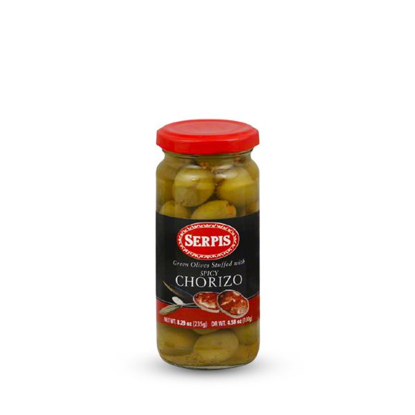 Serpis Green Olives Stuffed With Spicy Chorizo 1