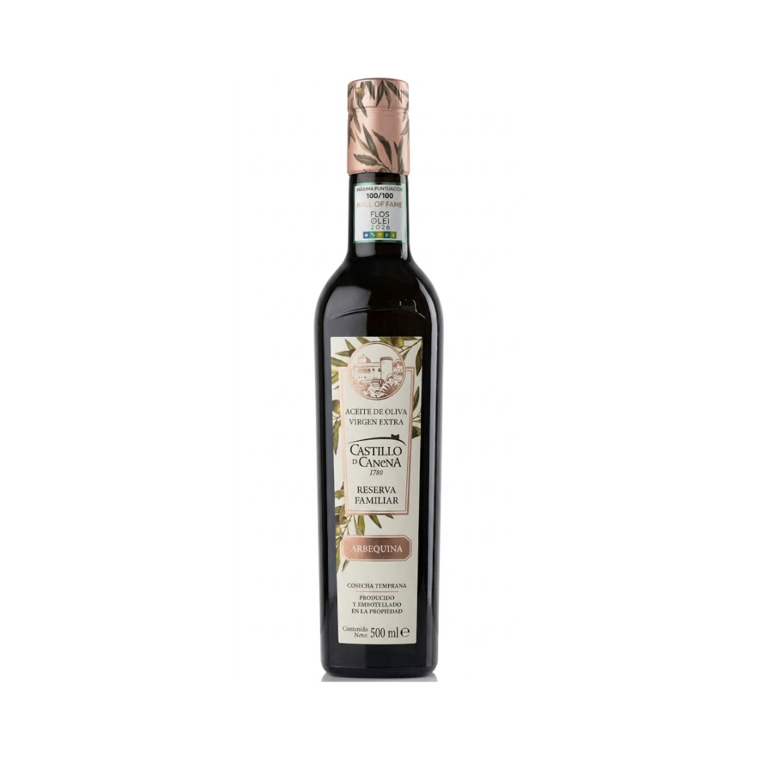 CASTILLO DE CANENA ARBEQUINA ACEITE DE OLIVA VIRGIN EXTRA VIRGIN OLIVE OIL RESERVA FAMILIAR